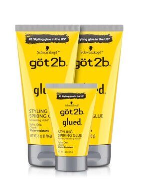 Got2B Glued Spiking Hair Gel Set – Strong Hold Gel for Extreme Styles